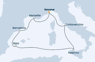 Krásy Středomoří na lodi Costa Toscana