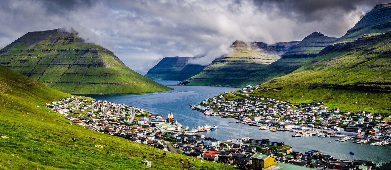 Klaksvik (Faerské ostrovy), Dánsko, Severní, Baltské a ...