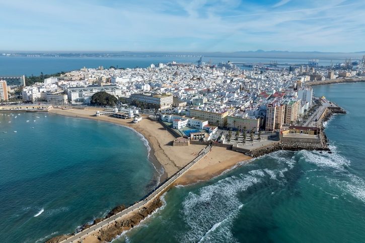 Cádiz - letecký pohled