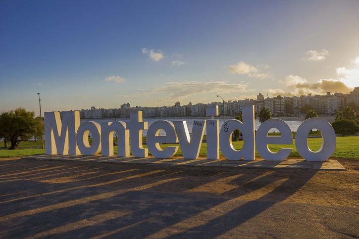 Montevideo - Turistický nápis
