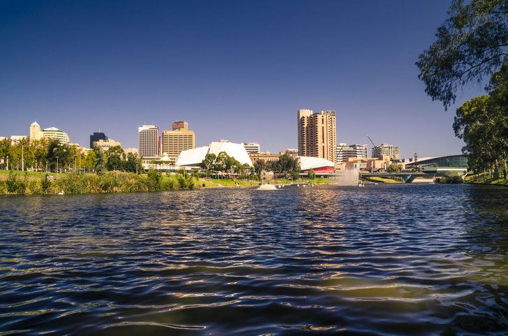 Výhled na moderní město Brisbane