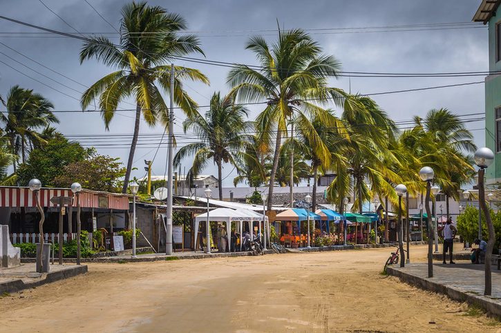 Ulice v Puerto Villamil, Galapágy