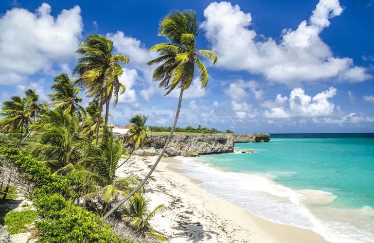 Barbados - pobřeží Karibského moře.