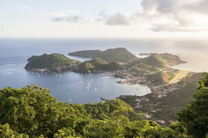 Ostrov Terre-de-Haut je součástí Guadeloupe.