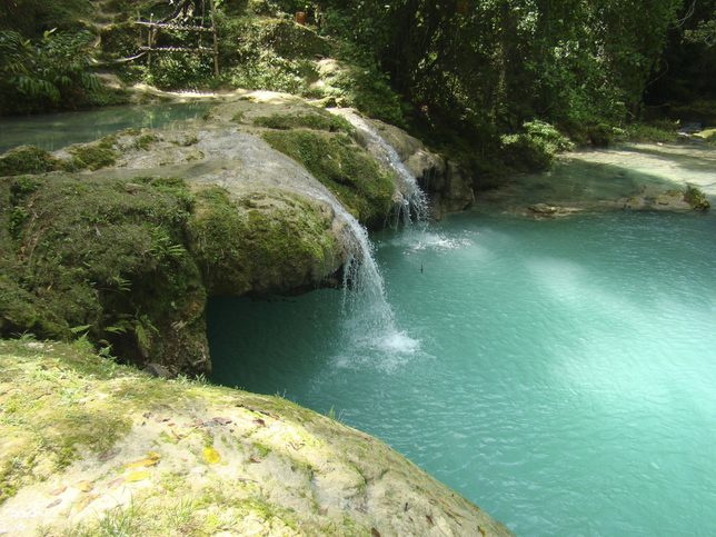 Krásná čistá příroda v Ocho Rios, Jamajka