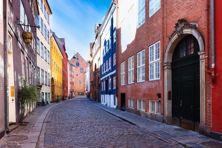Kodaň - Ulice Magstræde 