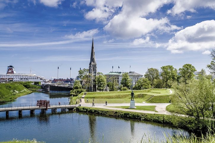 Kodaň - vstup do pevnosti Kastellet