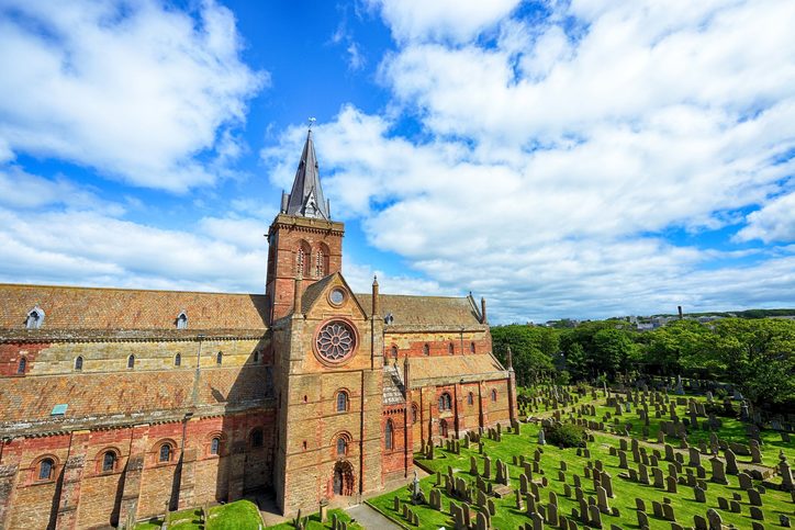 Katedrála sv.Magnuse, Kirkwall, Velká Británie 