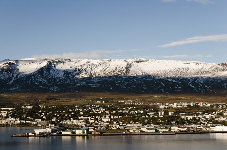 Pohled na město Akureyri