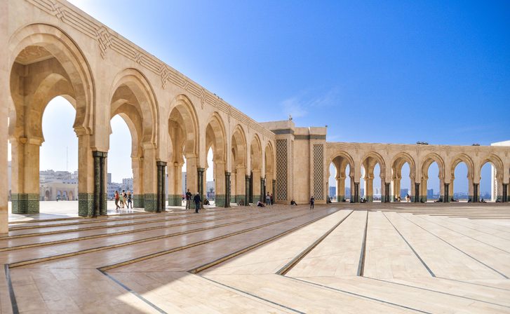 Mešita Hassan II - arkádová galerie