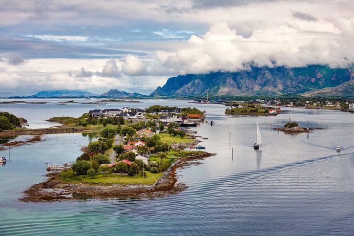 Brønnøysund - Příroda Norska.