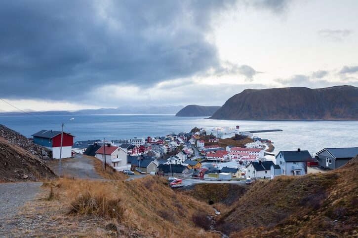 Honningsvåg - Pohled na město