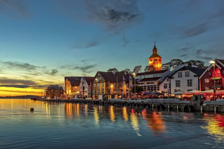 Stavanger - večerní přístav