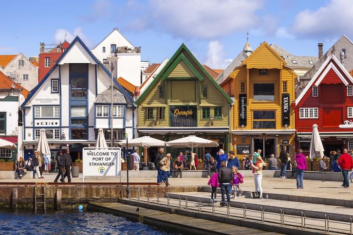 Stavanger - barevné domy
