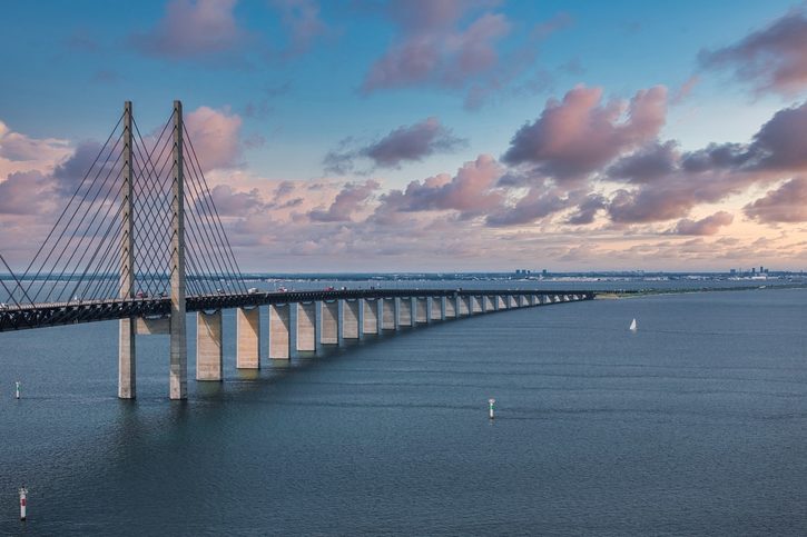 Malmö - Oresundský most (Oresundsbron)
