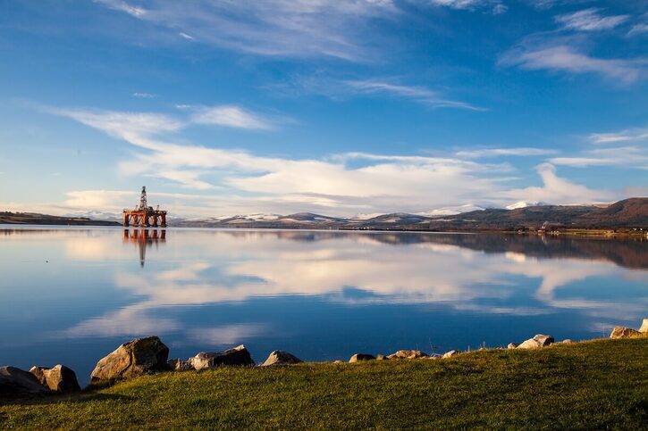 Invergordon - Oil Rig graveyard at Invergordon._1875105730