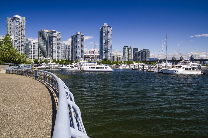 Panorama poblíž kongresového centra ve Vancouveru