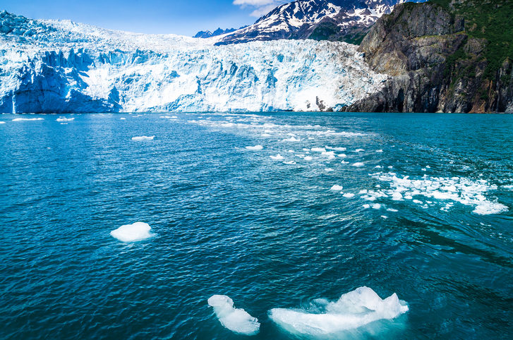 Pohled na ledovec Glacier Bay, Aljaška