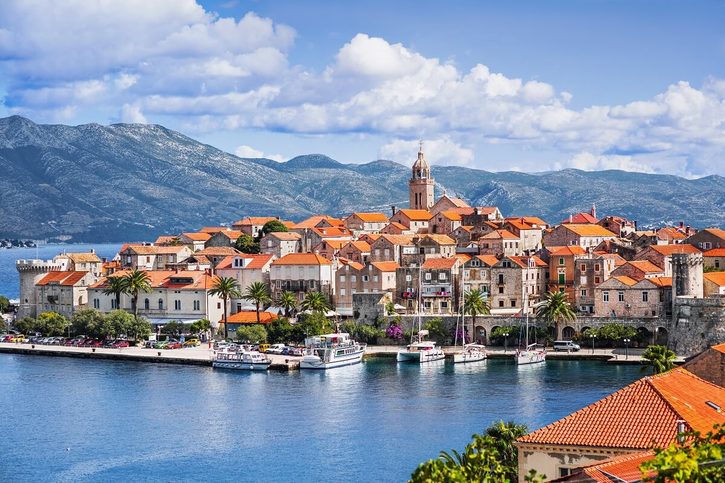 Korčula - Pohled na město Korčula