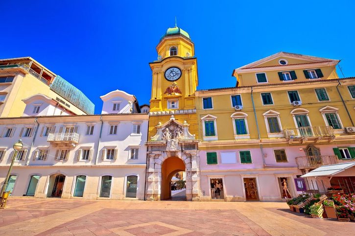 Rijeka - Hodinová věž na Korzu Rijeka - Hodinová věž na Korzu