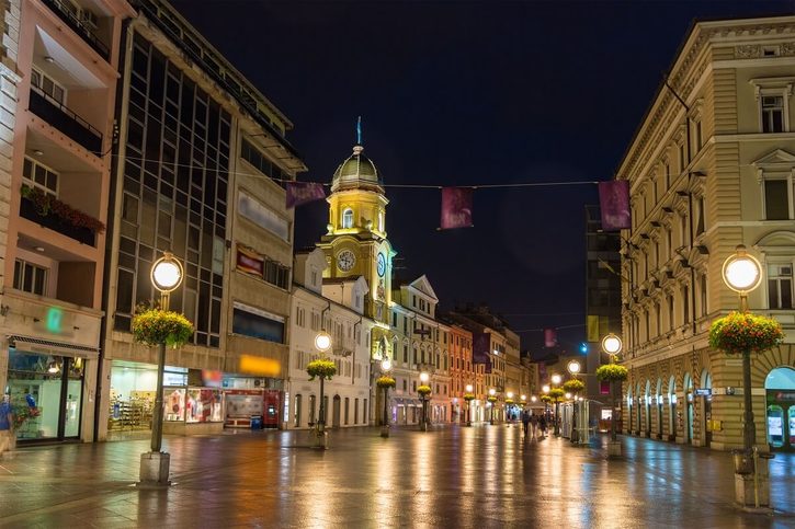 Rijeka -Hlavní třída Korzo Rijeka -Hlavní třída Korzo