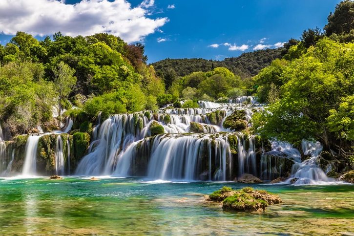 Šibenik - Vodopád Skradinski Buk v národním parku Krka