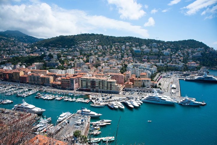 Pohled na přístav Villefranche