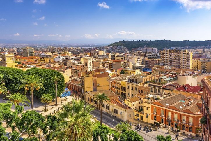 Cagliari - Panorama města 