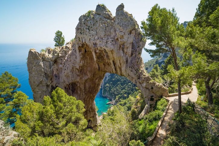 Capri - Přírodní geologický útvar – Arco Naturale