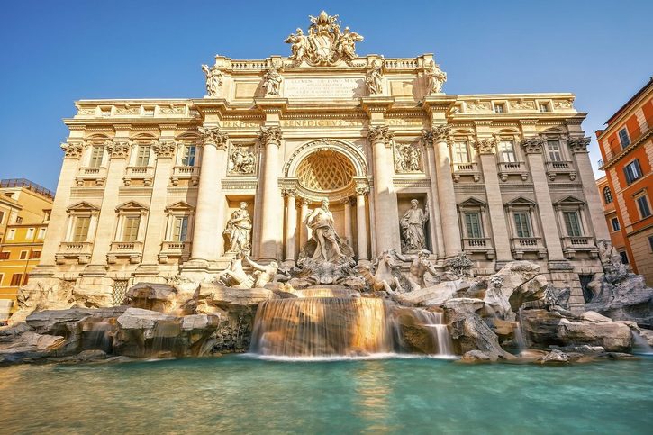 Fontana di Trevi v Římě