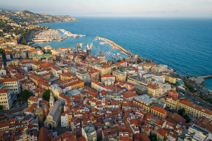 Sanremo - Letecký pohled na Sanremo