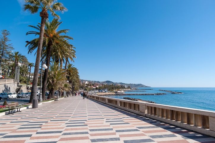 Sanremo - Císařská promenáda (Corso Imperatrice) 