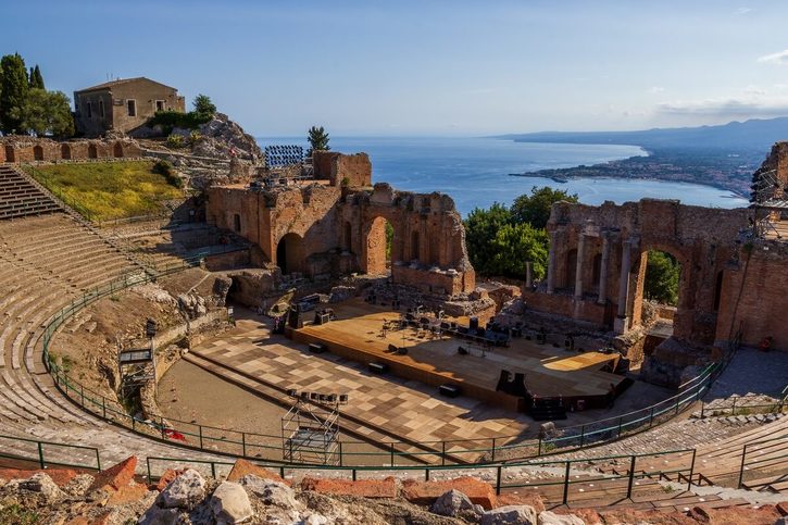 Taormina  - Starověké divadlo v Taormině 