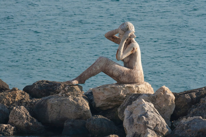 Socha sirény v Tarentu.