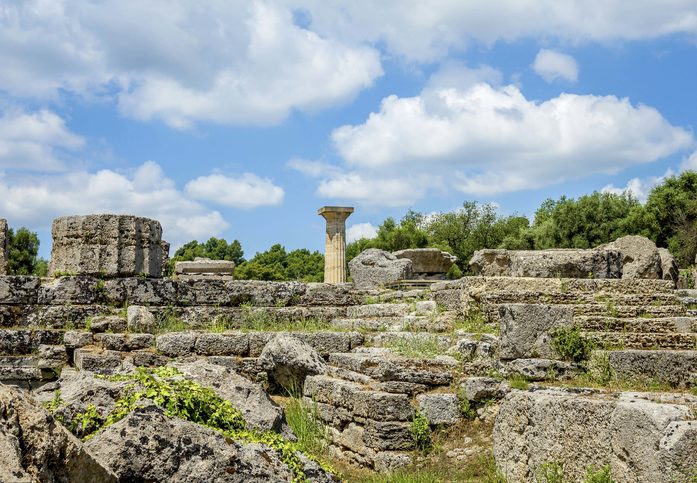 Archeologický areál starověké Olympie -  rodiště olympijských her v Katakolonu, Řecko
