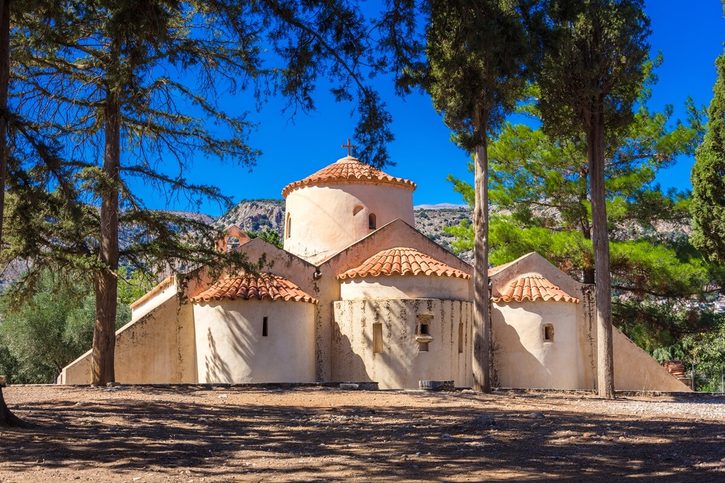 Ágios Nikólaos - Kostel Panagia Kera u vesnice Kritsa.