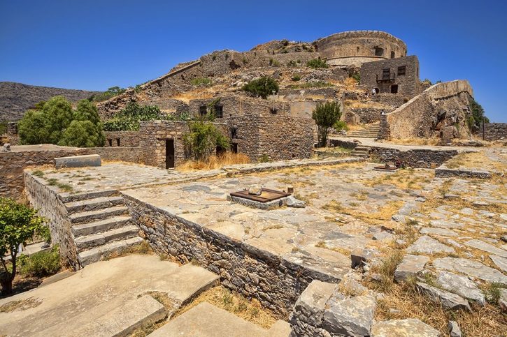 Ágios Nikólaos - Ruiny pevnosti Spinalonga.