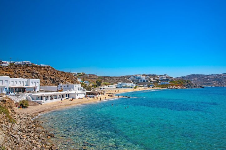 Mykonos - Pláž Megali Ammos