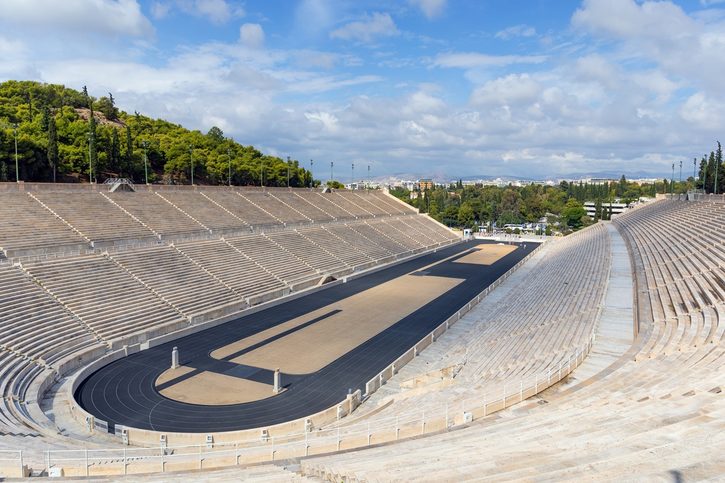Panathénský stadion v Athénách.