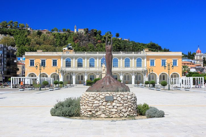 Zakynthos - Náměstí Solomos v hlavním městě 