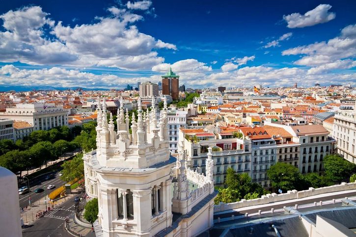 Madrid - Pohled na Madrid, Španělsko