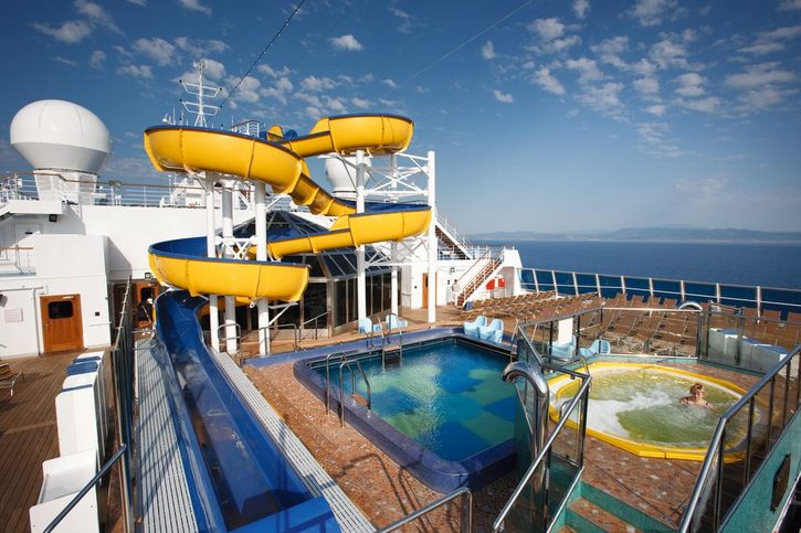 Bazén, vířivka, tobogan - Costa Pacifica