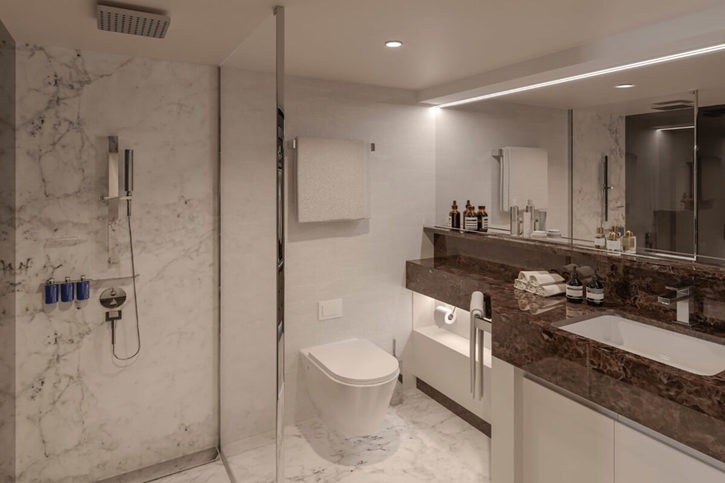 Ocean suites - Ocean apartmá s terasou, koupelna - Explora I