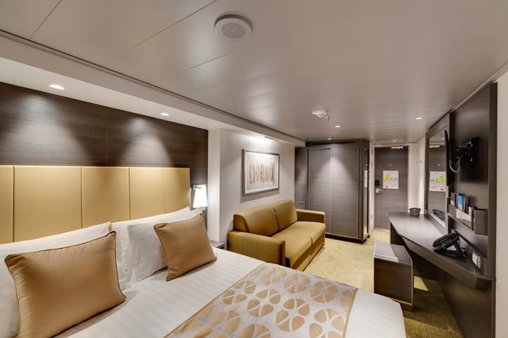 Kajuta Deluxe s balkonem s částečně omezeným výhledem - MSC Bellissima
