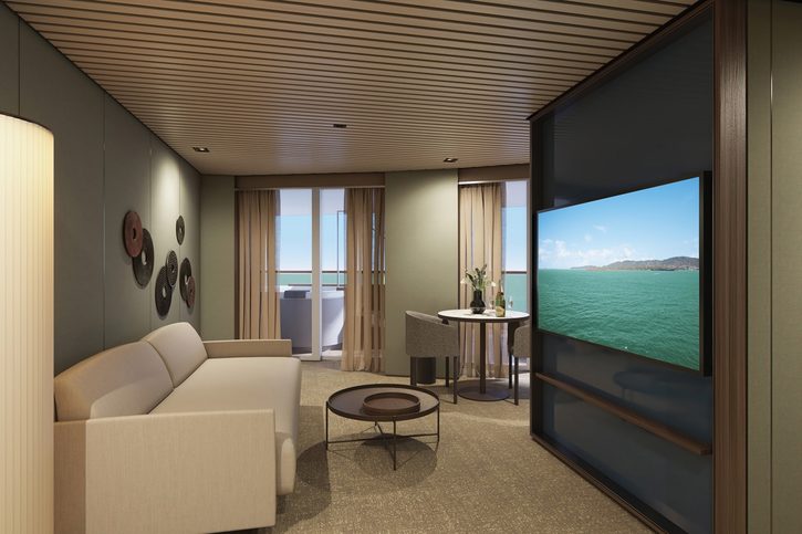 The Haven Owner's apartmá s hlavní ložnicí a velkým balkonem na zádi (H4) - Norwegian Aura