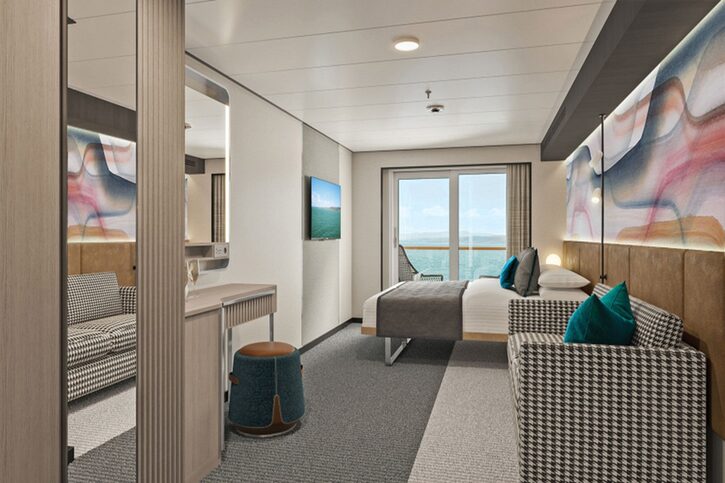 Apartmá Club s balkonem na přídi (MB) - Norwegian Bella