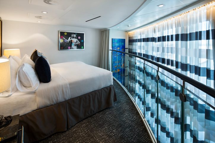 Dvoupatrové Grand Apartmá, ložnice - Anthem of the Seas