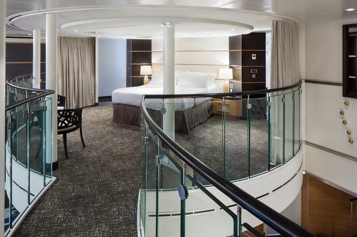 Dvoupatrové Royal Apartmá, ložnice - Anthem of the Seas