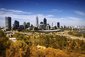 Perth, pohled na město. Austrálie