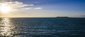 Pohled na západ slunce na Ananasovém ostrově, Nová Kaledonie